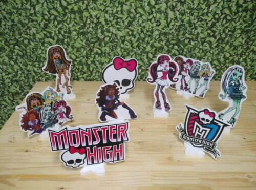 Monster High Kit de Mesa Displays 9 Peças Pronta Entrega