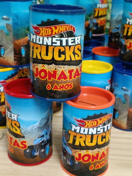 Monster Truck Cofrinhos Personalizados Pronta Entrega