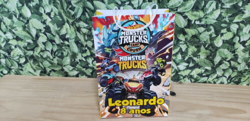 Monster Truck Sacola Personalizada Pronta Entrega