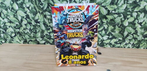 Monster Truck Sacola Personalizada Pronta Entrega