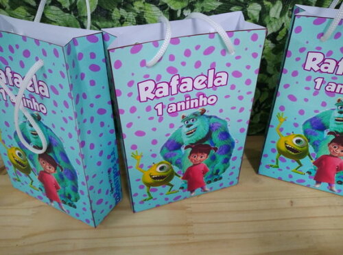 Monstros S/a Sacola Personalizado Pronta Entrega