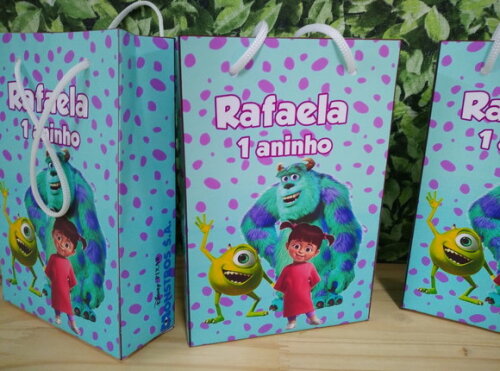 Monstros S/a Sacola Personalizado Pronta Entrega