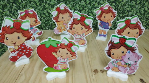 Moranguinho Baby Kit de Mesa Displays 8 Peças Pronta Entrega