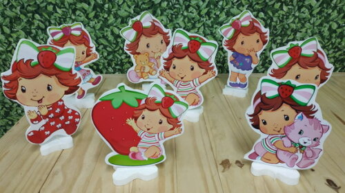 Moranguinho Baby Kit de Mesa Displays 8 Peças Pronta Entrega