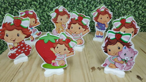 Moranguinho Baby Kit de Mesa Displays 8 Peças Pronta Entrega