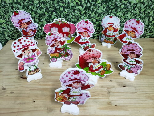 Moranguinho Vintage Kit Displays Pronta Entrega