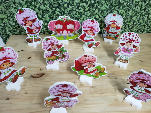 Moranguinho Vintage Kit Displays Pronta Entrega