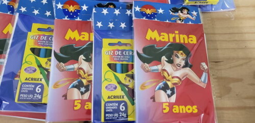 Mulher Maravilha Caderninho para Colorir Personalizado