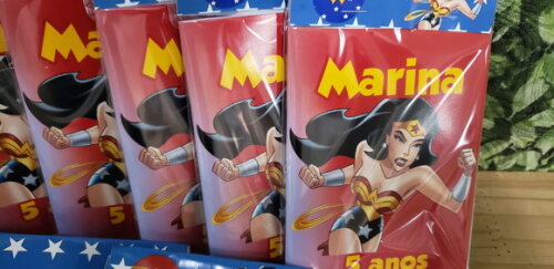 Mulher Maravilha Caderninho para Colorir Personalizado