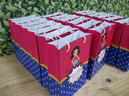 Mulher Maravilha Sacola Personalizada Pronta Entrega