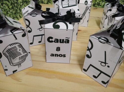 Musical Caixa Milk Personalizado 10 Unidades Pronta Entrega