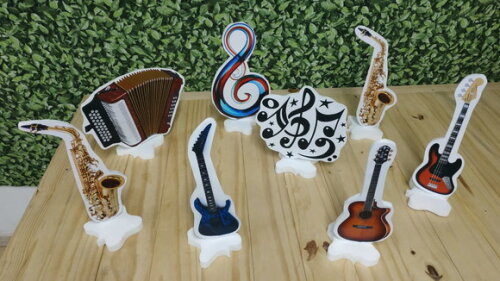 Musical Kit de Mesa Displays 8 Peças Pronta Entrega