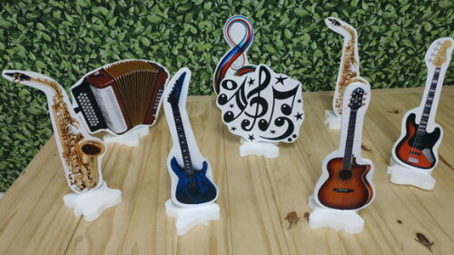 Musical Kit de Mesa Displays 8 Peças Pronta Entrega