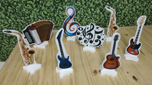 Musical Kit de Mesa Displays 8 Peças Pronta Entrega