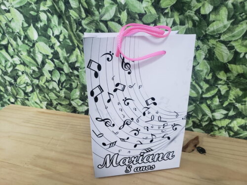 Musical Sacola Personalizada Pronta Entrega