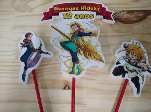 Nanatsu Topo de Bolo Personalizado Pronta Entrega