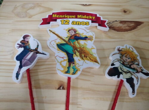 Nanatsu Topo de Bolo Personalizado Pronta Entrega