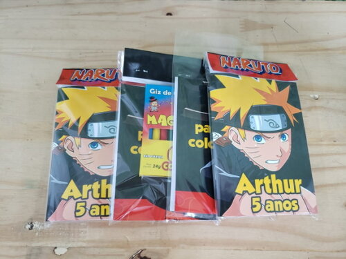 Naruto Caderninho para Colorir Personalizado Pronta Entrega