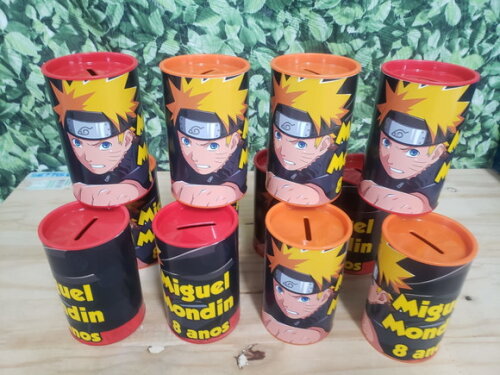Naruto Cofrinho Personalizado Pronta Entrega