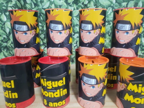 Naruto Cofrinho Personalizado Pronta Entrega