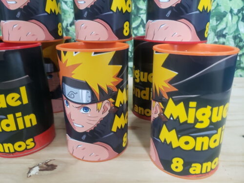 Naruto Cofrinho Personalizado Pronta Entrega