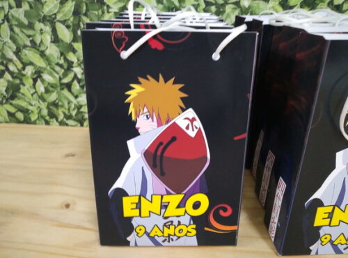 Naruto Hokage Sacola Personalizada Pronta Entrega