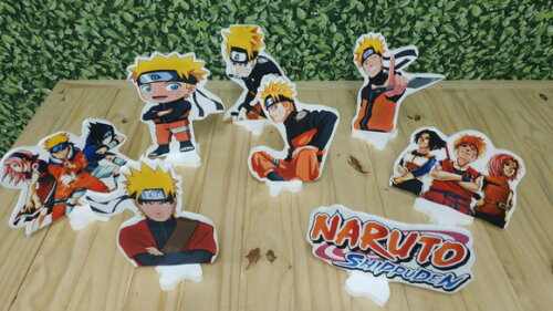 Naruto Kit de Mesa 8 Peças Tipo Displays Pronta Entrega
