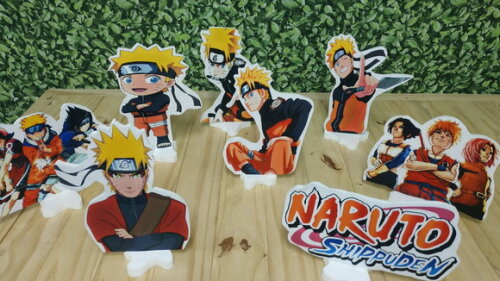 Naruto Kit de Mesa 8 Peças Tipo Displays Pronta Entrega