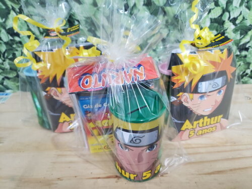Naruto Kit Lembrancinha Personalizado Pronta Entrega