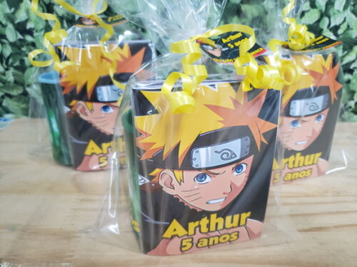 Naruto Kit Lembrancinha Personalizado Pronta Entrega
