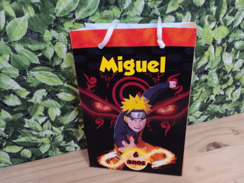 Naruto Sacola Personalizada Pronta Entrega