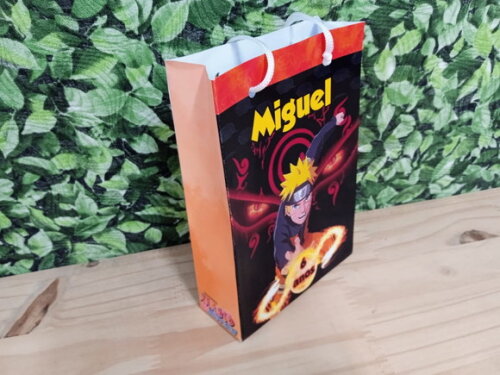 Naruto Sacola Personalizada Pronta Entrega