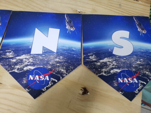 Nasa Astronauta Varal Personalizado Parabens Mais Nome