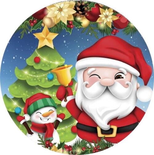 Natal Adesivos Cartela 48 Unid Pronta Entrega Personalizado