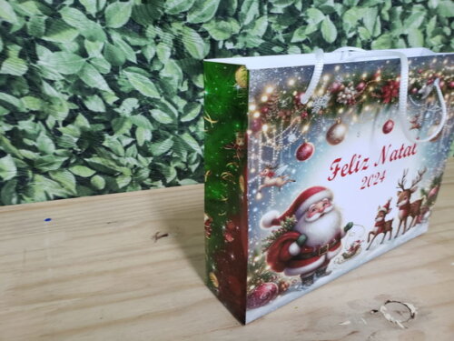 Natal Lembrancinha Sacola Horizontal Person. Pronta Entrega