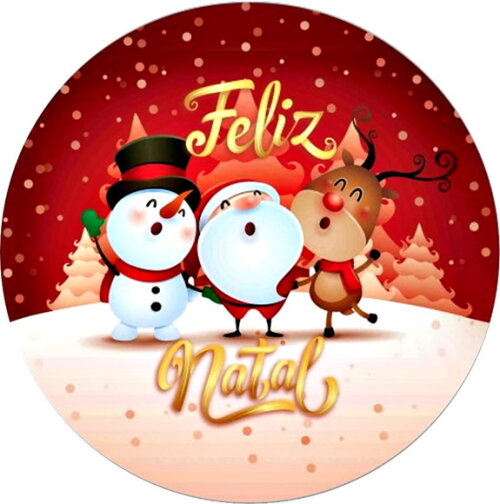Natal Adesivos Cartela 48 Unid Pronta Entrega Personalizado