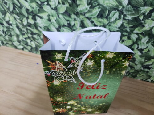 Natal Lembrancinha Sacola Personalizada Pronta Entrega