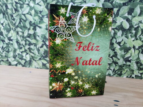 Natal Lembrancinha Sacola Personalizada Pronta Entrega