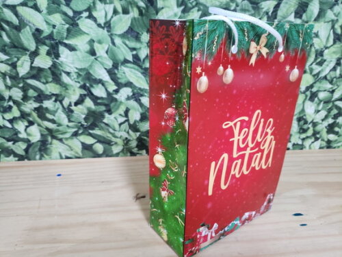 Natal Lembrancinha Sacola Personalizada Pronta Entrega