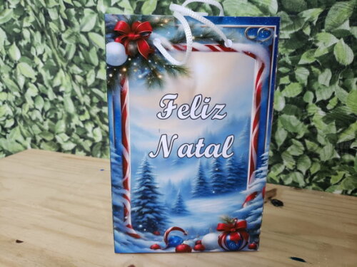 Natal Lembrancinha Sacola Personalizada Pronta Entrega