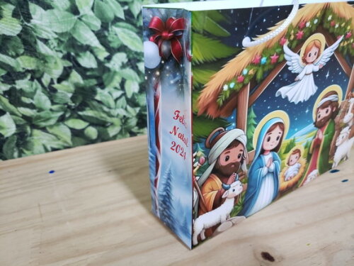 Natal Lembrancinhas Sacola Horizontal Person. Pronta Entrega