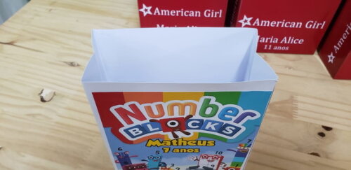 Numberblocks Sacola Personalizada Tam 33x20x9 cm