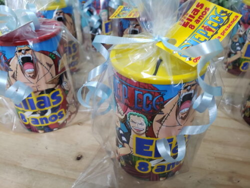 One Piece Lembrancinha Cofrinho Personalizado e Embalado
