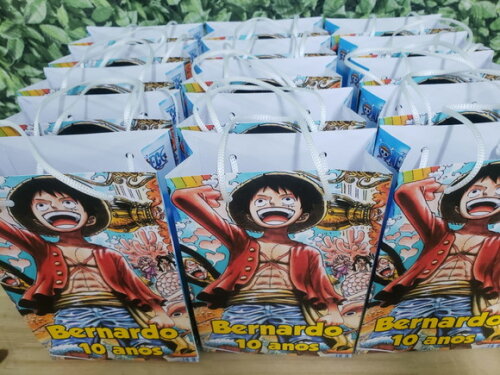 One Piece Sacola Personalizada Pronta Entrega
