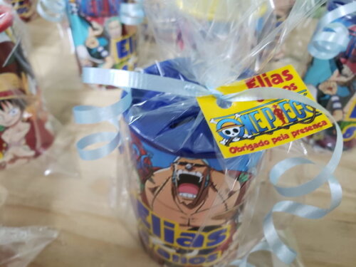 One Piece Lembrancinha Cofrinho Personalizado e Embalado