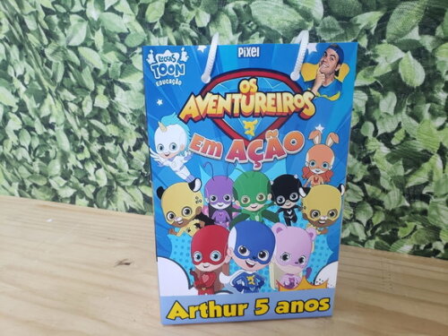 os Aventureiros Sacola Personalizada Pronta Entrega