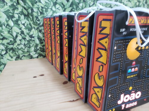 Pacman Sacola Personalizada Pronta Entrega