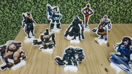 Overwatch Kit de Mesa Displays 9 Peças Pronta Entrega