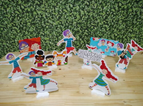 Palavra Cantada Kit de Mesa Displays 9 Peças Pronta Entrega
