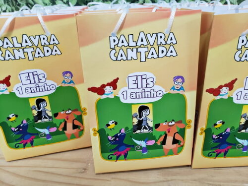 Palavra Cantada Sacola Personalizada Pronta Entrega